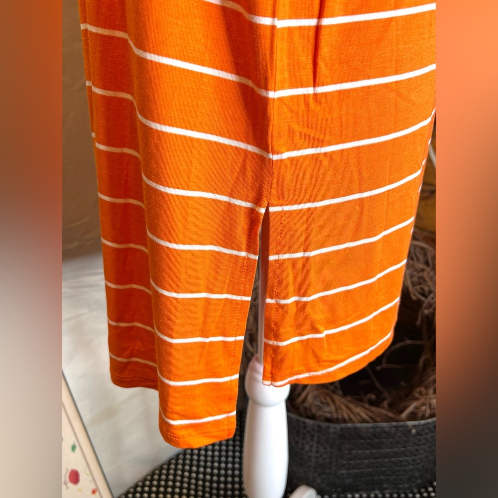 Gameday Caroline Clemson Tigers Orange Striped T-Shirt Size Medium - Picture 7 of 9